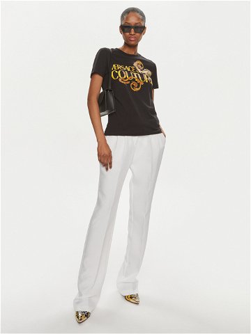 Versace Jeans Couture T-Shirt 76HAHG00 Černá Slim Fit