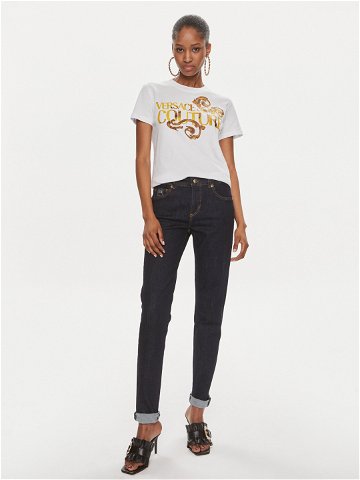 Versace Jeans Couture T-Shirt 76HAHG00 Bílá Slim Fit