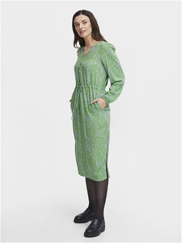 Fransa Košilové šaty 20613273 Zelená Regular Fit