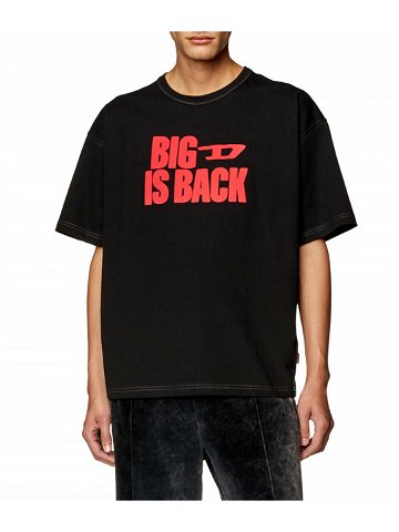 Tričko diesel t-boxt-back t-shirt černá xxxl