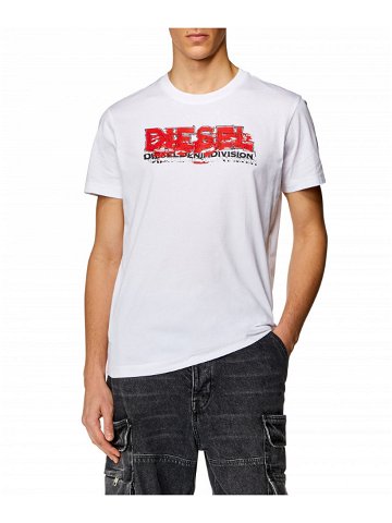 Tričko diesel t-diegor-k70 t-shirt bílá l