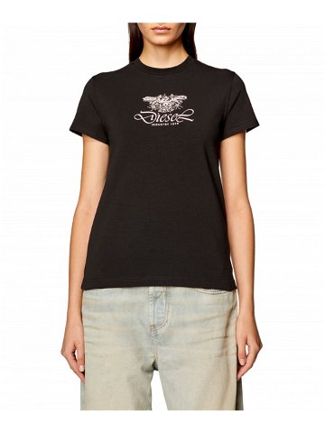 Tričko diesel t-slax-n1 t-shirt černá m