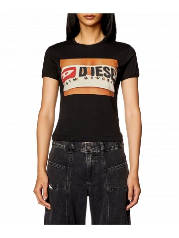 Tričko diesel t-uncutie-long-n17 t-shirt černá s