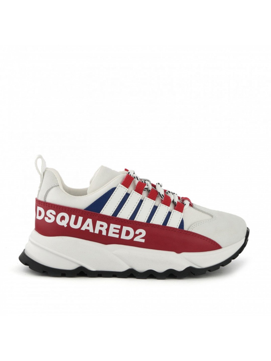 Tenisky dsquared logo leather & tech free sneakers low lace up bílá 34