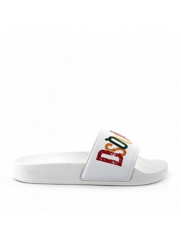 Pantofle dsquared logo pvc pool slides bílá 40