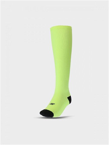 Běžecké ponožky podkolenky unisex – zelené
