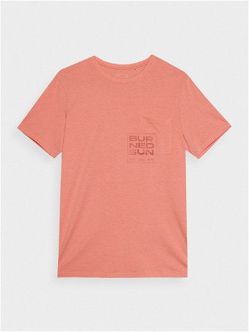 Pánské tričko regular z organické bavlny s potiskem – oranžové