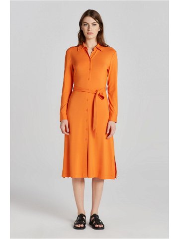 ŠATY GANT SLIM JERSEY SHIRT DRESS oranžová XL