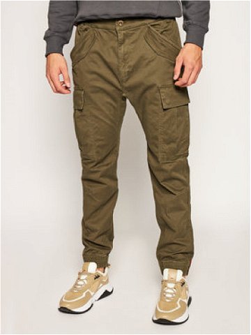 Alpha Industries Joggers kalhoty Airman 188201 Zelená Tapered Fit