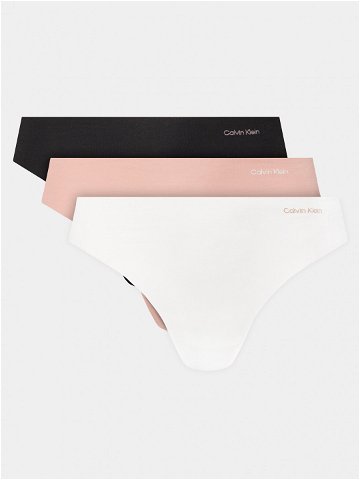 Calvin Klein Underwear Sada 3 kusů string kalhotek 000QD5219E Barevná