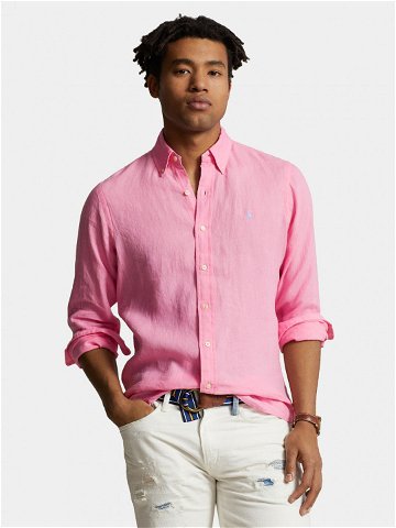Polo Ralph Lauren Košile 710829443028 Růžová Slim Fit