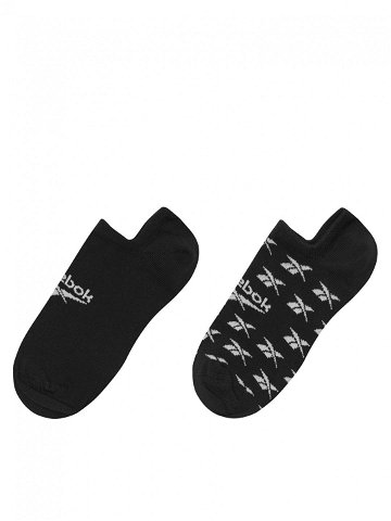 Reebok Sada 3 párů nízkých ponožek unisex CL FO Invisible Sock GG6679 Černá