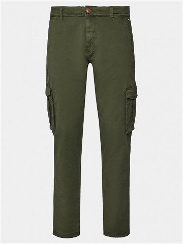 Blend Kalhoty z materiálu 20716450 Zelená Slim Fit