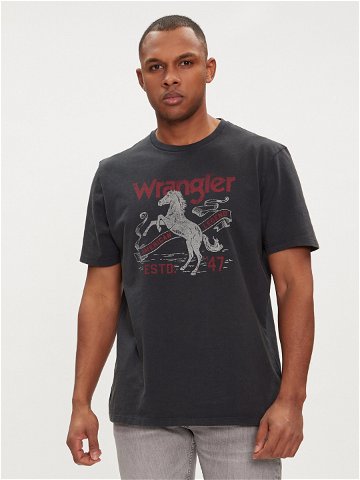 Wrangler T-Shirt Americana 112350721 Šedá Regular Fit