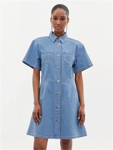 Custommade Džínové šaty Jamilah Dots 999449457 Modrá Regular Fit