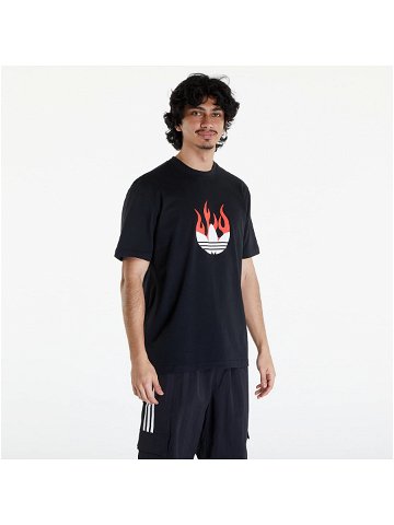 Adidas Flames Logo Tee Black