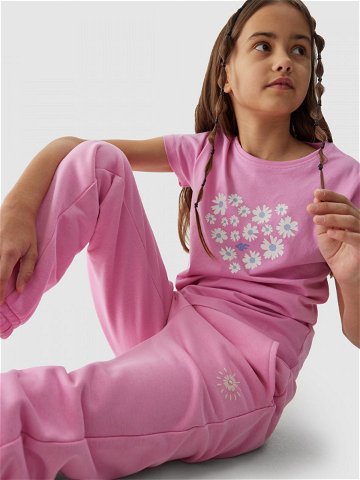 Dívčí tričko z organické bavlny – růžové