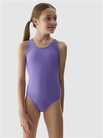 Dívčí jednodílné plavky – fialové