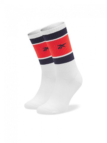 Reebok Pánské klasické ponožky CL Basketball Sock HF8408 Bílá