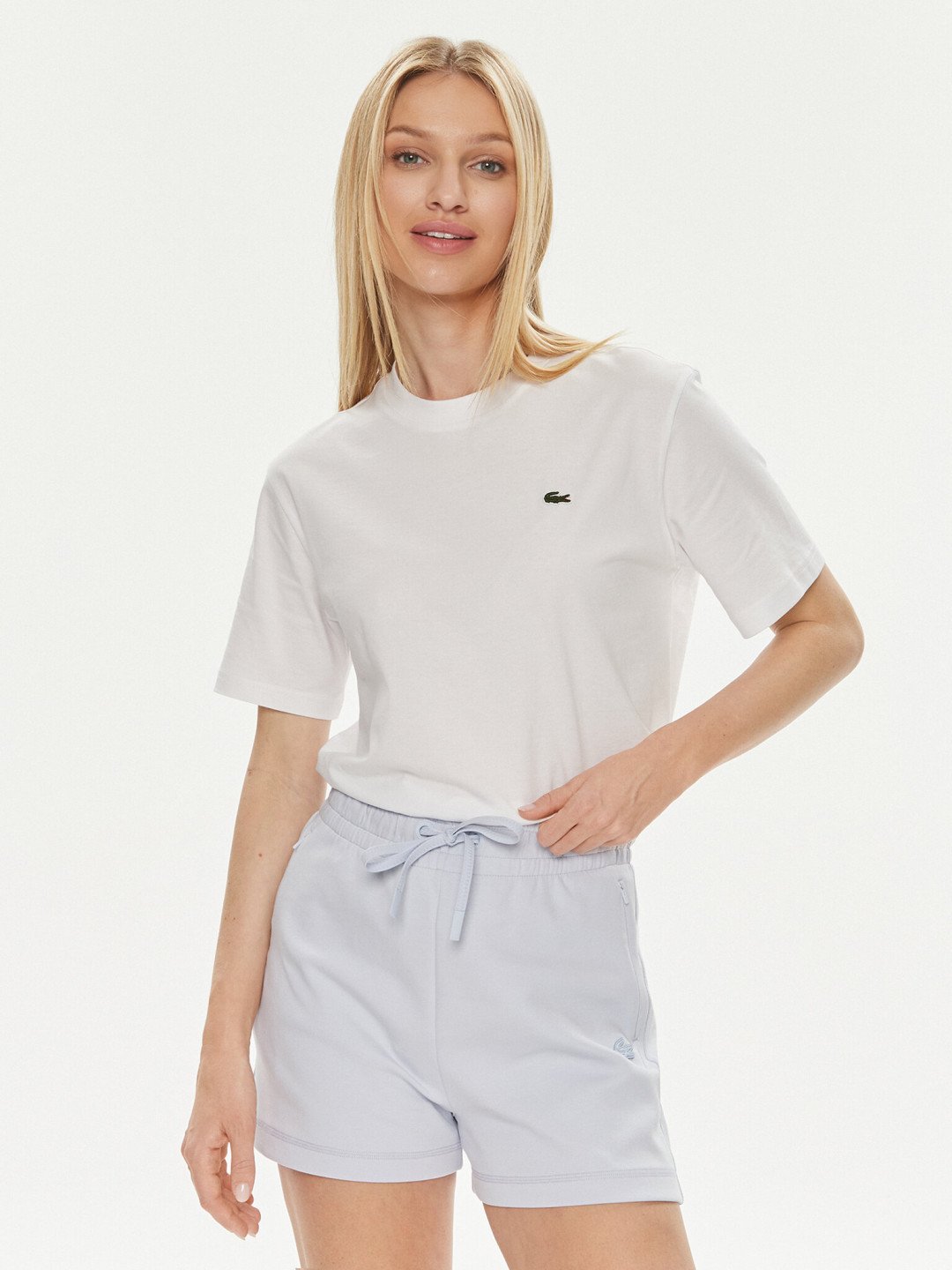 Lacoste T-Shirt TF7215 Bílá Slim Fit
