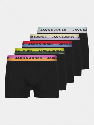 Jack & Jones Sada 5 kusů boxerek 12250337 Černá