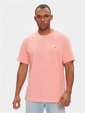 Tommy Jeans T-Shirt DM0DM18872 Růžová Regular Fit