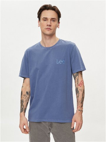 Lee T-Shirt Wobbly 112349080 Modrá Regular Fit