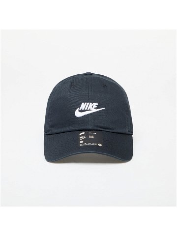 Nike Club Unstructured Futura Wash Cap Black White
