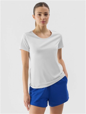 Dámské hladké tričko regular – bílé