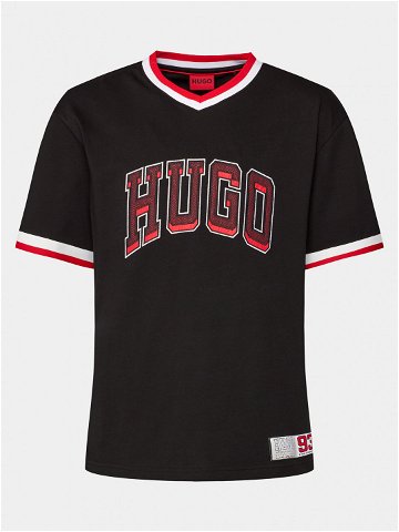Hugo T-Shirt Duava 50510173 Černá Relaxed Fit