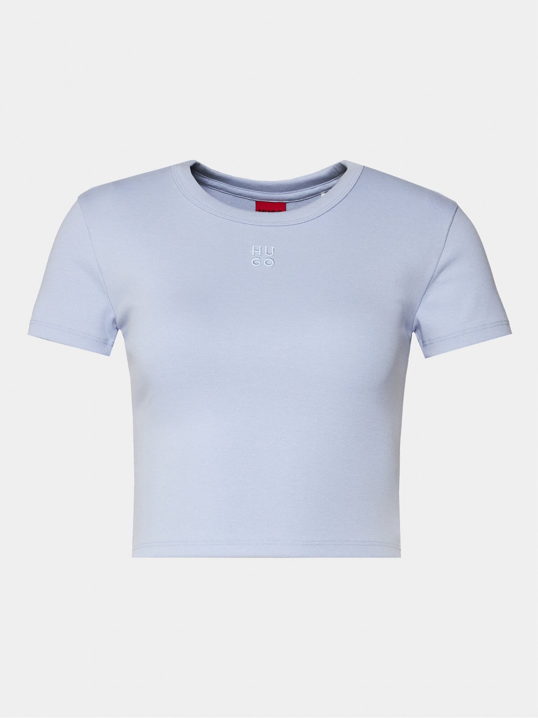 Hugo T-Shirt Delanor 50512000 Světle modrá Slim Fit