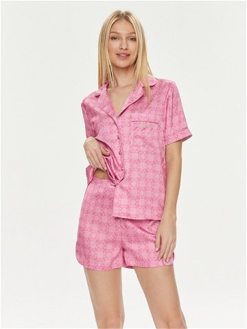 Guess Pyžamo O4GX03 WFTE2 Růžová Regular Fit