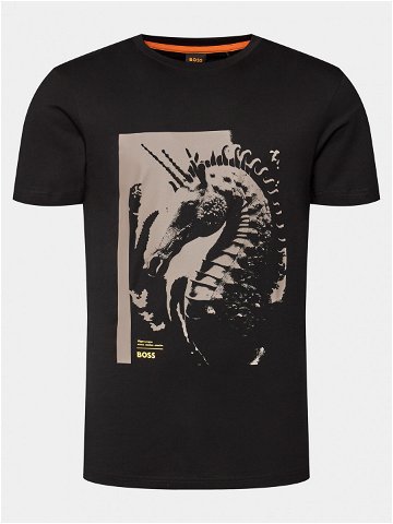 Boss T-Shirt Te Sea Horse 50515626 Černá Regular Fit