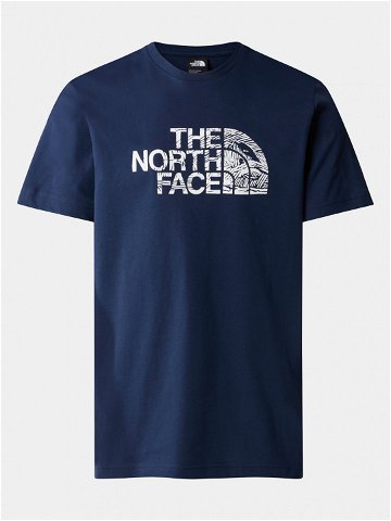 The North Face T-Shirt Woodcut Dome NF0A87NX Tmavomodrá Regular Fit