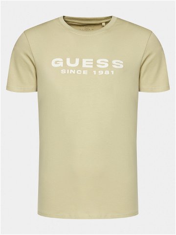 Guess T-Shirt M4GI61 J1314 Béžová Slim Fit