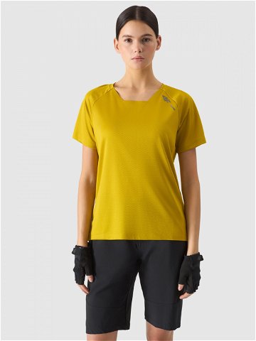 Dámské rychleschnoucí cyklistické tričko – žluté