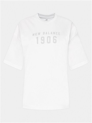 New Balance T-Shirt WT41519 Bílá Oversize