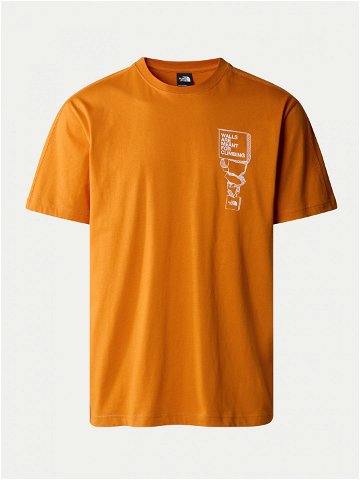 The North Face T-Shirt NF0A87FF Oranžová Regular Fit