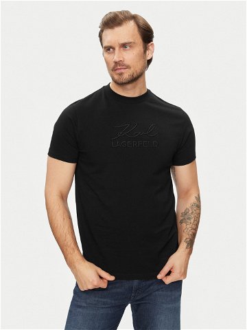 KARL LAGERFELD T-Shirt 755030 542225 Černá Regular Fit