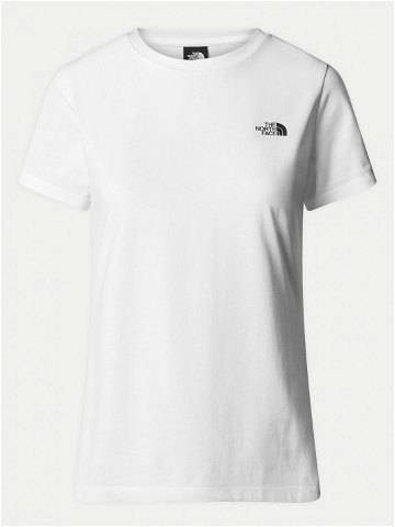 The North Face T-Shirt Simple Dome NF0A87NH Bílá Regular Fit