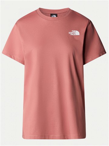 The North Face T-Shirt Redbox NF0A87NK Růžová Relaxed Fit