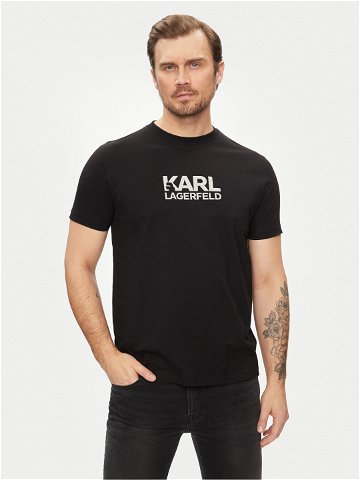 KARL LAGERFELD T-Shirt 755060 542241 Černá Regular Fit