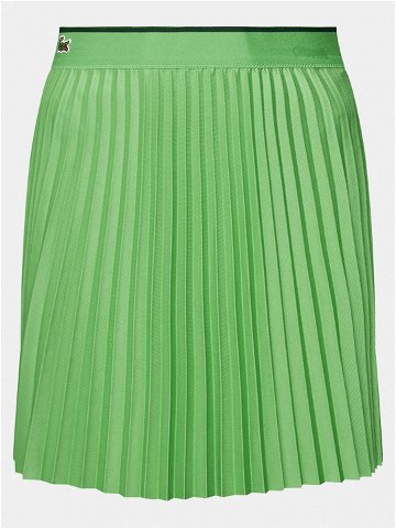 Lacoste Plisovaná sukně JF2701 Zelená Regular Fit