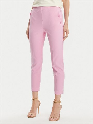 ViCOLO Kalhoty z materiálu TB0113 Růžová Regular Fit
