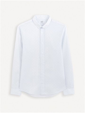 Bílá pánská košile Celio Gaop