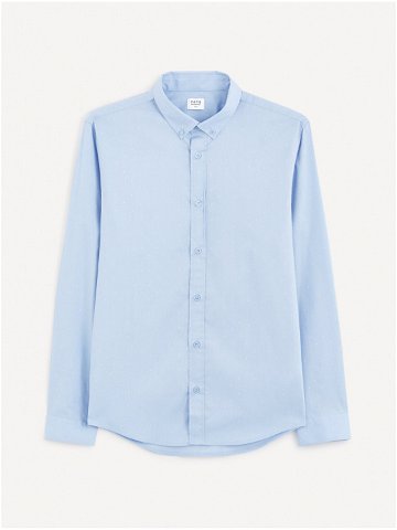 Světle modrá pánská košile Celio Gaop