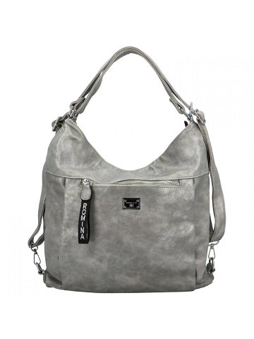 Dámský kabelko batoh stříbrný – Romina & Co Bags Kiraya