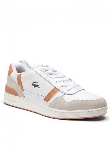 Lacoste Sneakersy T-Clip Contrasted Accent 747SMA0066 Bílá
