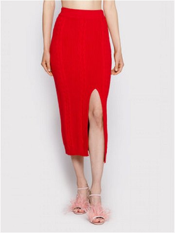 Patrizia Pepe Midi sukně 8G0281 K037-R754 Červená Slim Fit