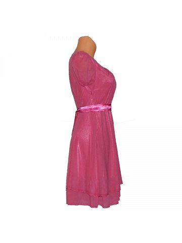 PROM Dámské párty a plesové šaty středně dlouhé růžové – Růžová – OEM XL růžová